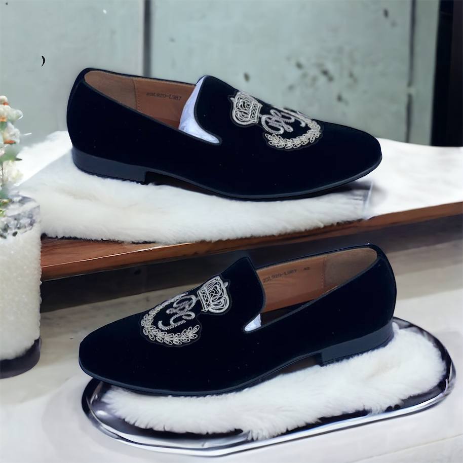 DG Black Velvet Luxury Shoes