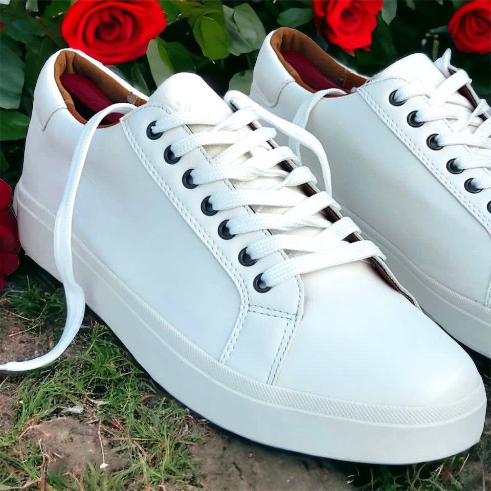 Laced Up Business Smart Shoes (White)