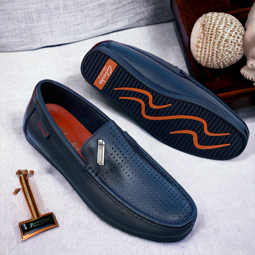 Clarks Leather Loafer (Perforated)