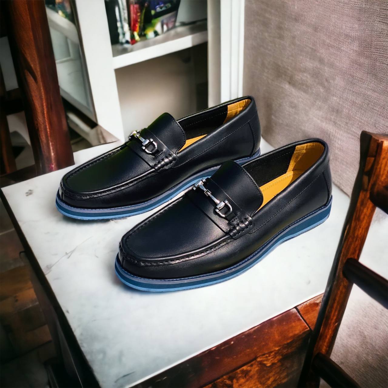 Black Business Smart Shoes (Smooth Leather)