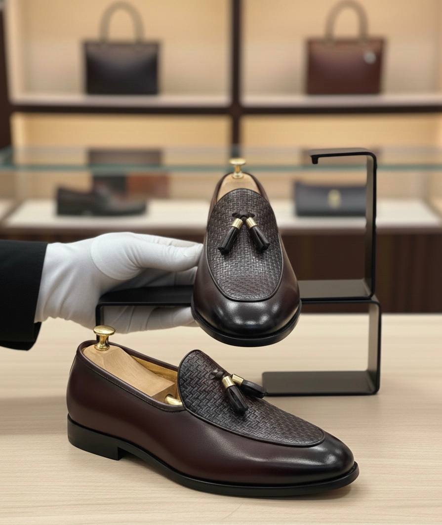 Men's Premium Coffee Leather Loafers (Luxury RTM-2)