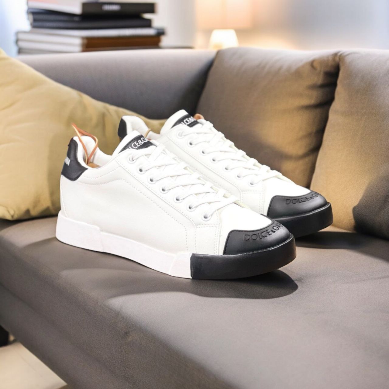DG White X Black Tip Sneakers (Elegant RTC1)