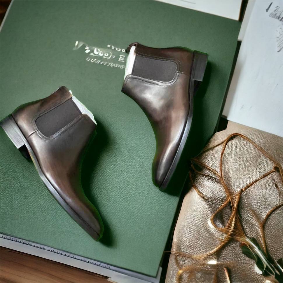 Executive Leather Boots (Coffee)