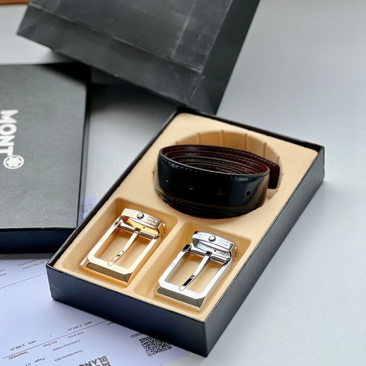 MB Leather Belts (Extra Buckle)