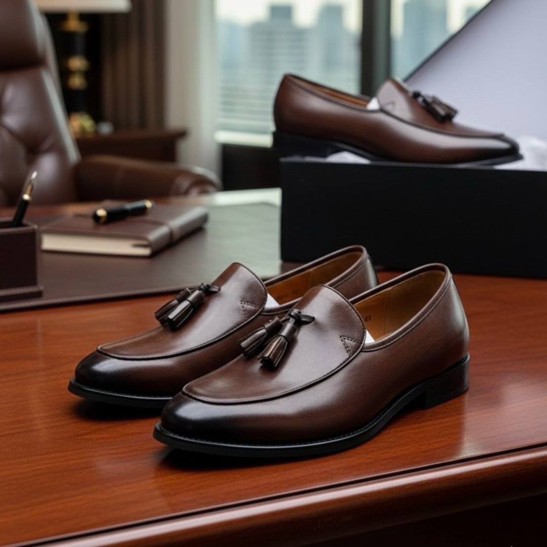 Men Tassel Leather Shoes