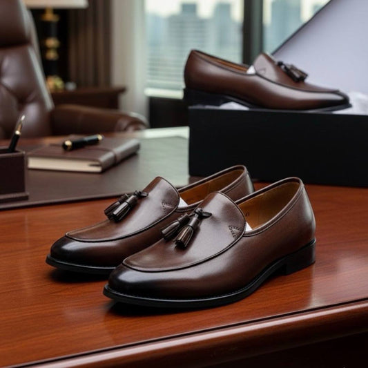 Men Tassel Leather Shoes