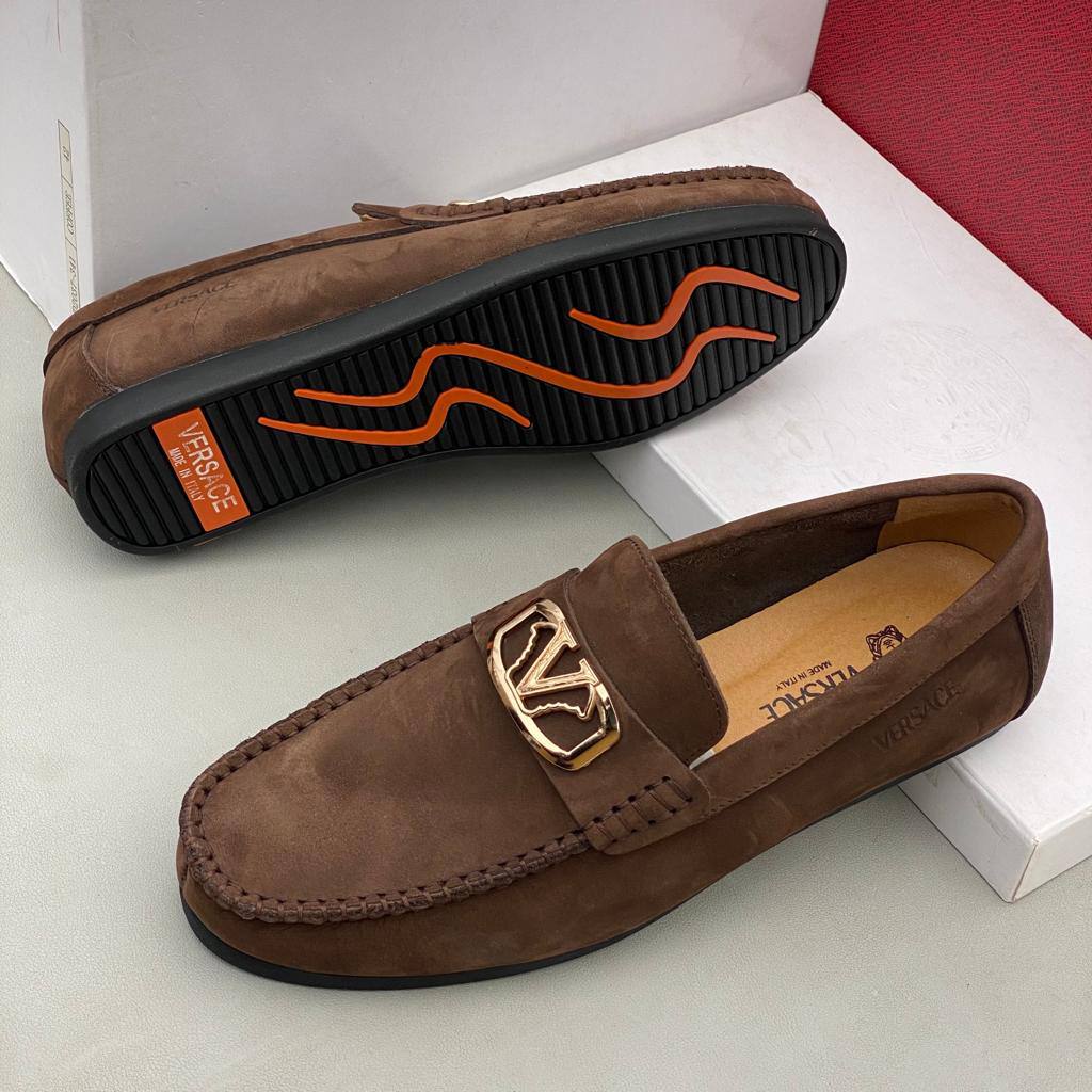 Flat Sole Suede Loafers