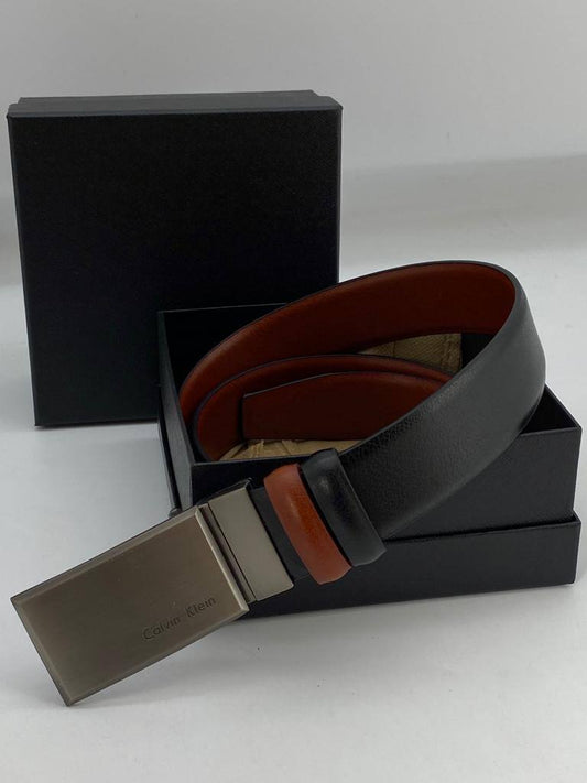 Calvin Klein Classic Leather Belt (reversible buckle)