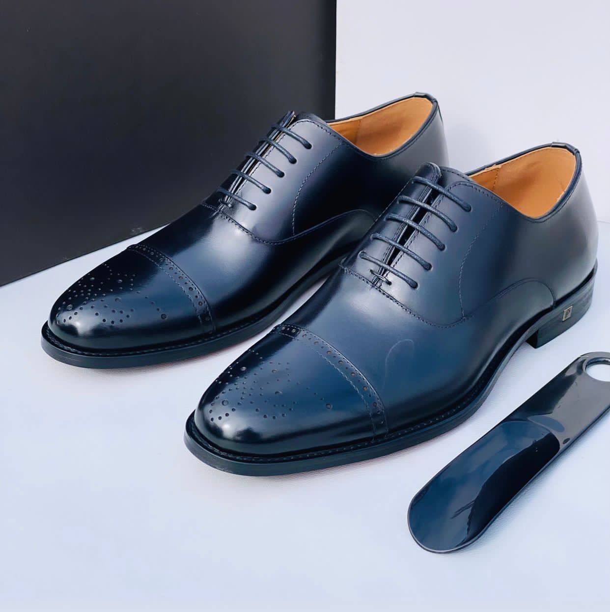 Frank Perry Brogued Cap toe Oxfords
