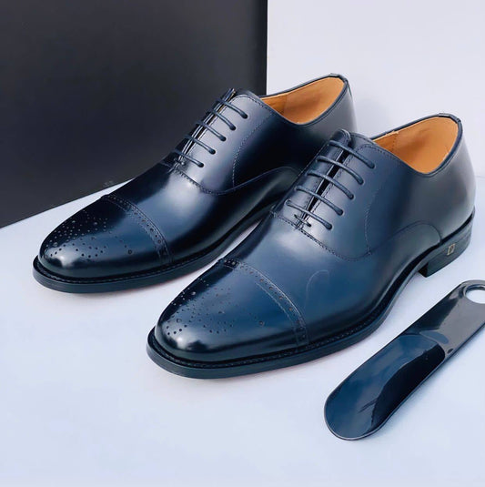 Frank Perry Brogued Cap toe Oxfords