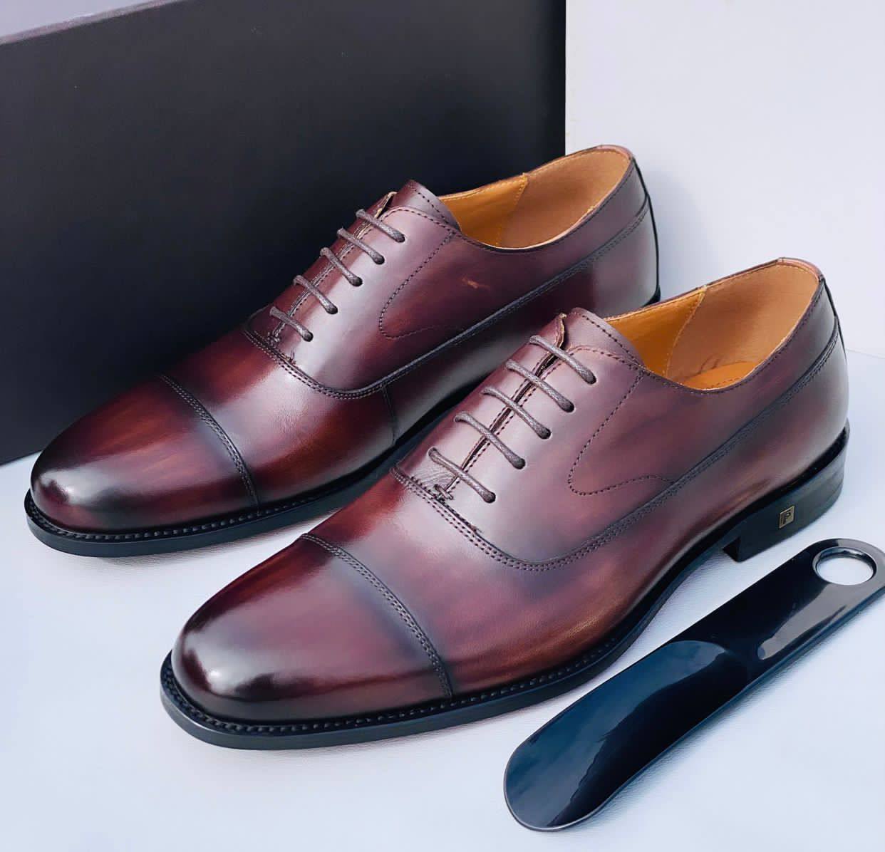 Frank Perry Cap toe Oxfords (Brown)