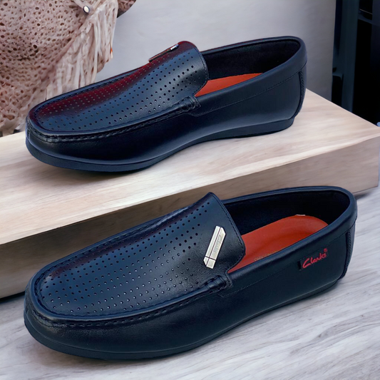 Clarks Leather Loafer (Perforated)
