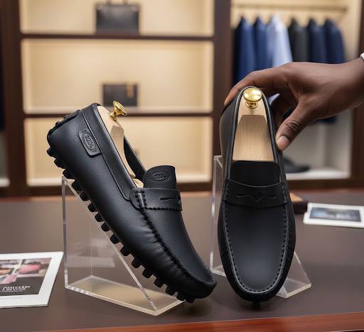 Men’s Black Leather Driving Loafers (The Gommino Edition RTM-3)