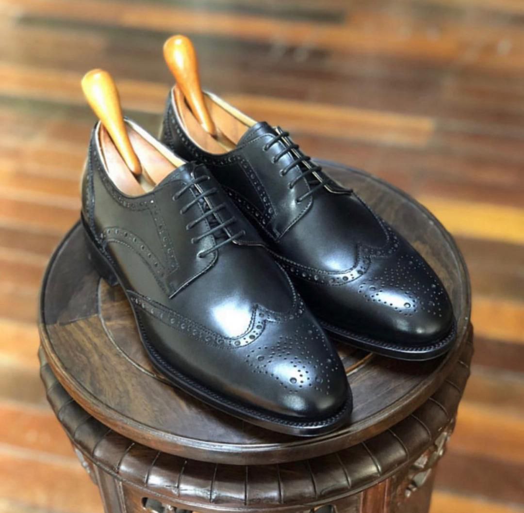 Italian Leather Brogue Shoes (Elegant RTC)