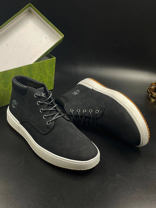 Timberland Cowhide Desert Boots (Black&White)