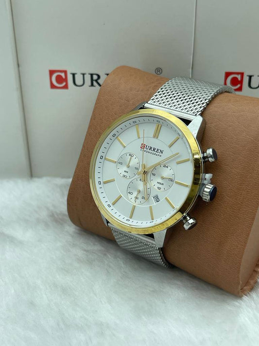 Authentic Curren Watch (Gold plated Case)