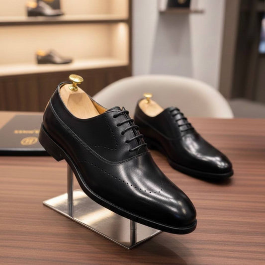 The Executive Black Leather Oxford (Men’s Formal Dress Shoe AC-1)