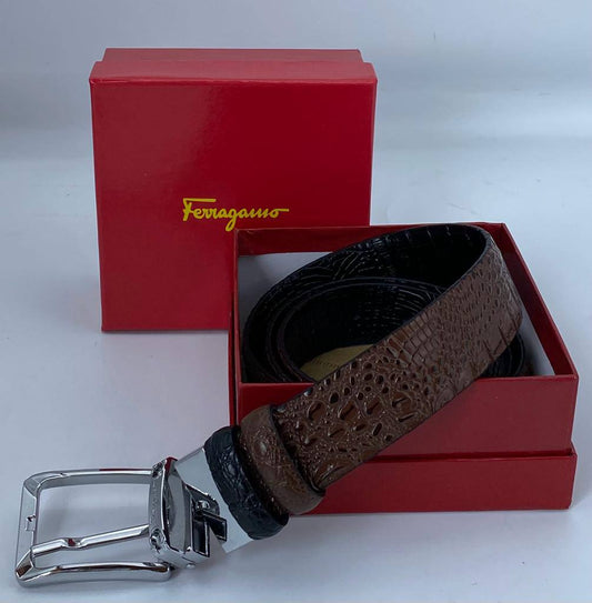 Feragamo Reversible Leather Belt