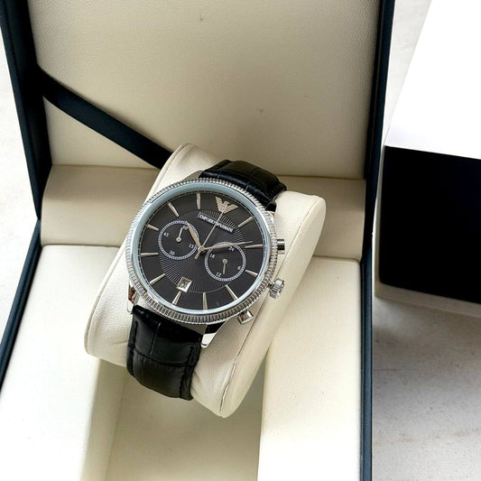Men Wrist Watch - Emporio Armani Aviator Chronograph Blue Dial