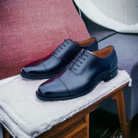 Captoe Oxford Shoes (Side Brogue)