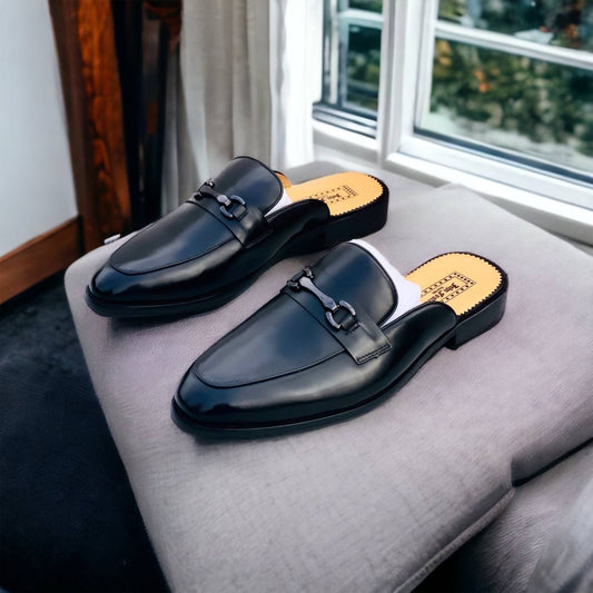 John Foster Leather Mules