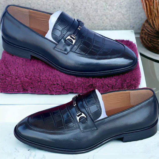 Black Pattern Executive Shoes (s7)