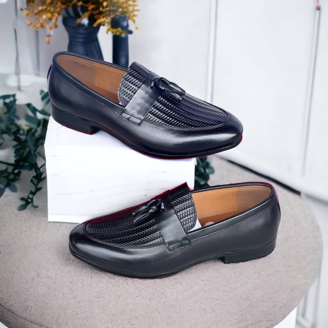 Black Tassel Shoes (Stylish Pattern) - Men Shoes In GH - Shoe Plaza