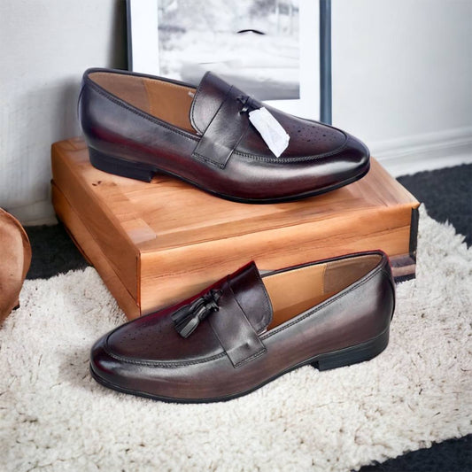 Brogue Tip Tassel Shoes