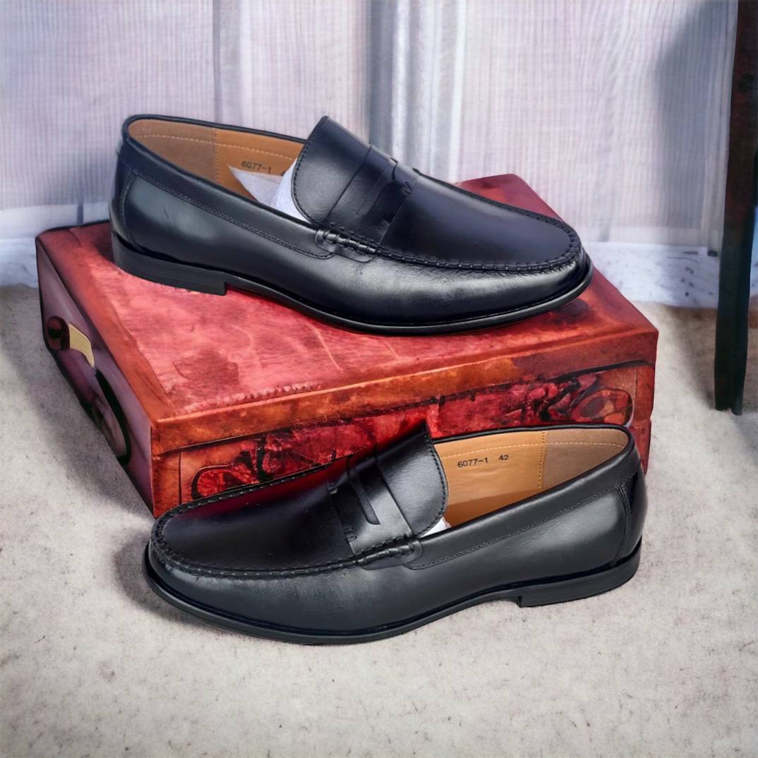 Classic Penny Loafers (Triple Black)