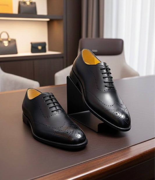 Classic Brogued Wingtip Oxford Shoes (E-V4)