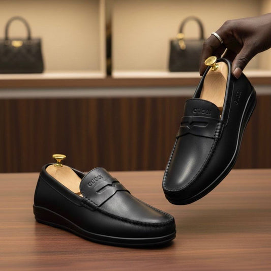 Men's Horsebit Loafer Black Leather (The Timeless Classic DS-1)