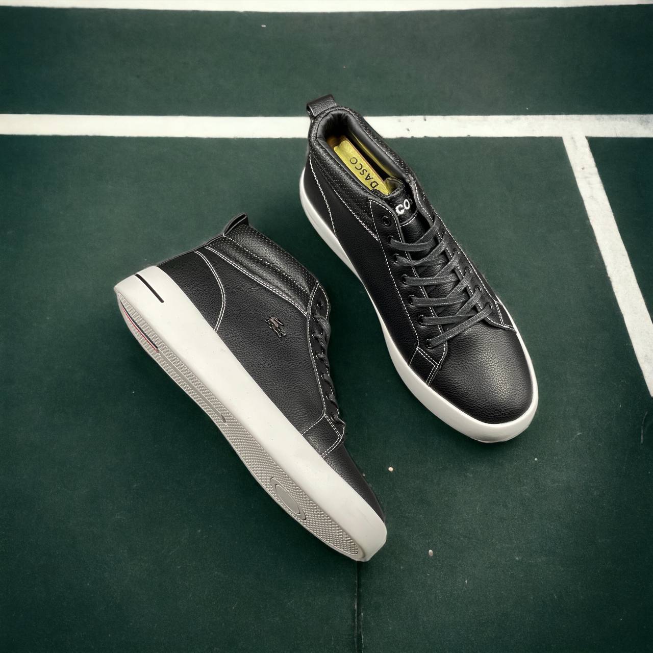 Lacoste Laced-Up Boots (Black)