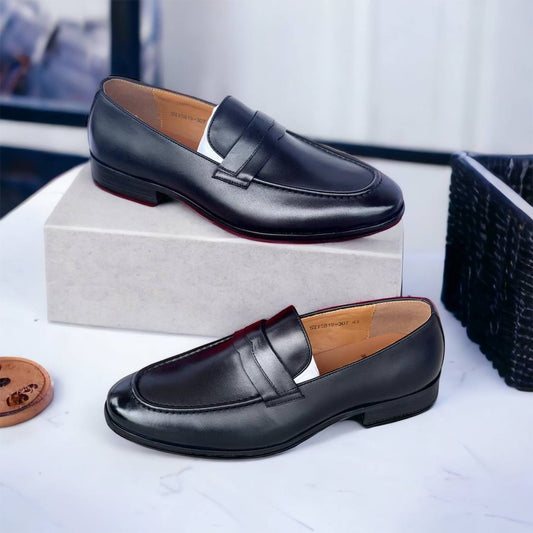 Classic Penny Loafers (Black)