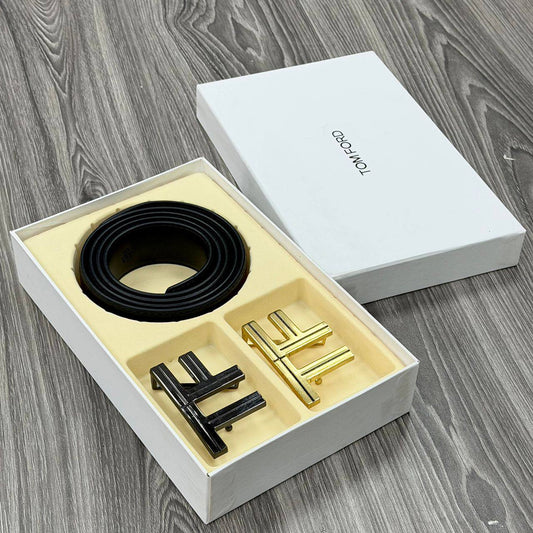 TOMFORD Leather Belt (Extra Buckle)