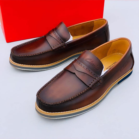 Coffee Leather Footwear